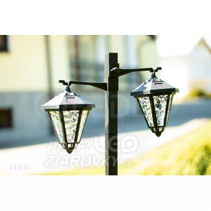Záhradné solárne LED svietidlo Latarnia - 137cm - Polux - studená biela