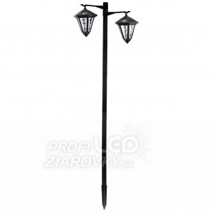Záhradné solárne LED svietidlo Latarnia - 137cm - Polux - studená biela