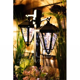 Záhradné solárne LED svietidlo Latarnia - 137cm - Polux - studená biela