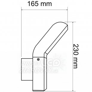 Nástenné svietidlo záhradné LED - 12W - 4000K - s pohybovým a súmrakovým senzorom