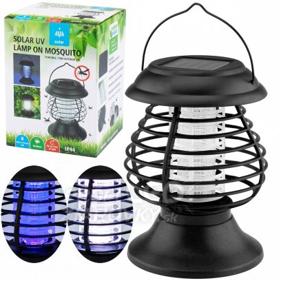 Solárna UV LED lampa do záhrady, prenosná, odpudzujúca hmyz