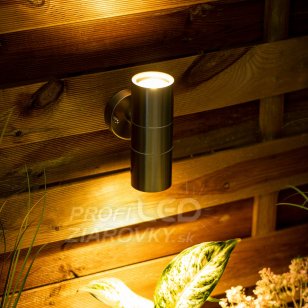 Nástenné záhradné svietidlo ZINNIA Lumiled LED GU10 - IP44 - silver