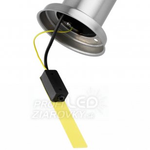 Vonkajšie záhradné svietidlo stĺpikové E27 Lilium Lumiled - pohybový senzor - 45cm - silver