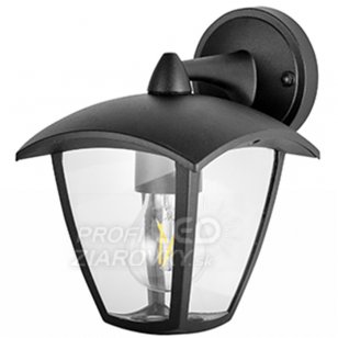 Záhradné nástenné svietidlo E27 Lantern - čierne