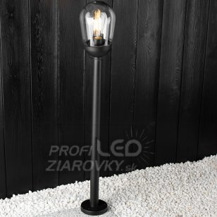 Záhradná lampa OVALIS LUMILED - E27 - Čierna -100cm