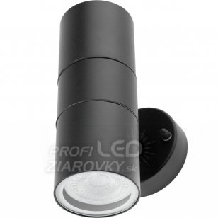 Záhradné nástenné svietidlo ZINNIA Lumiled - LED GU10 IP44 - Black 