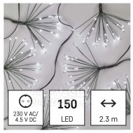 LED svetelná reťaz – svietiace trsy, nano, 2,...