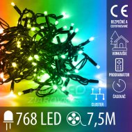 Vianočná led svetelná reťaz cluster vonkajšia...