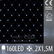 Vianočná led svetelná sieť vonkajšia - 160led...