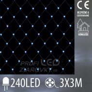 Vianočná led svetelná sieť vonkajšia - 240led...