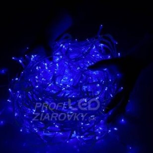 Vianočná led svetelná záclona na spájanie vonkajšia - programy - časovač + diaľkový ovládač - 300led - 12m modrá
