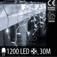 Vianočná led svetelná záclona vonkaj...