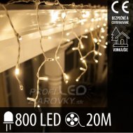 Vianočná led svetelná záclona vonkajšia - 800...