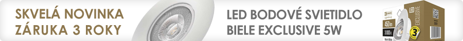 LED bodové svietidlo biele